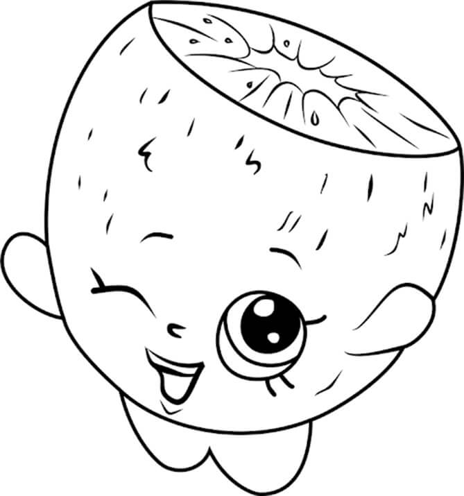 Pee Wee Kiwi Shopkins Coloring Game Pee Wee Kiwi Shopkins