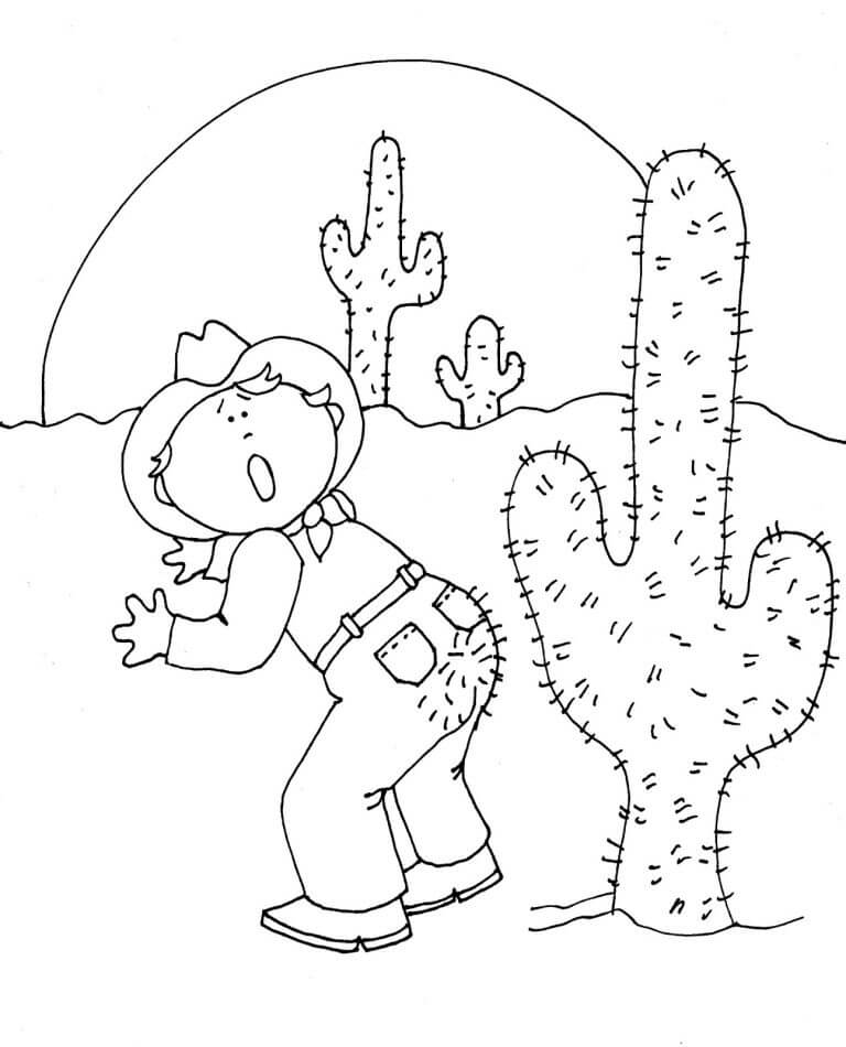 Cactus 1 Coloring - Play Free Coloring Game Online