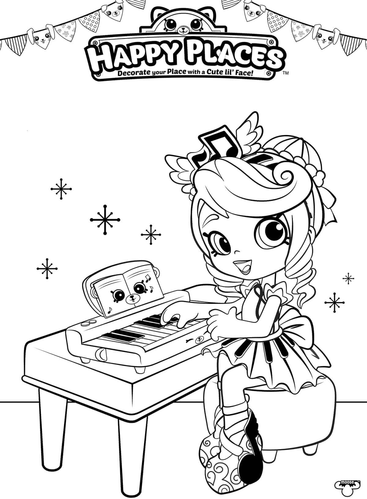 Peppa-Mint Shopkins Playing Piano