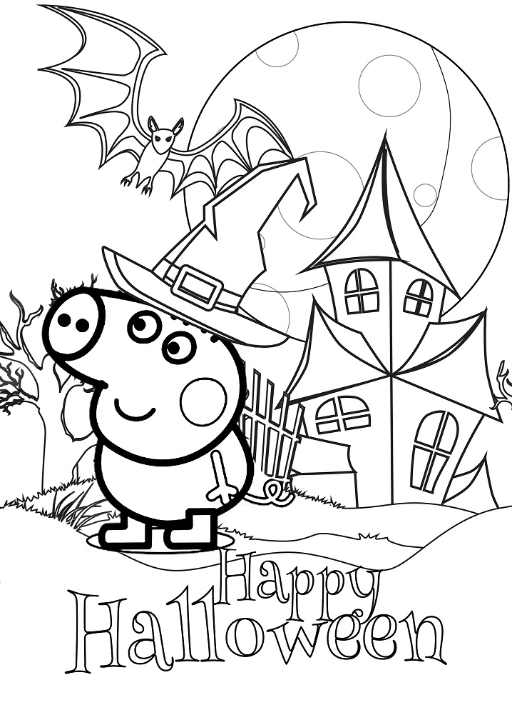 Peppa Pig Happy Halloween Coloring Game Peppa Pig Happy Halloween