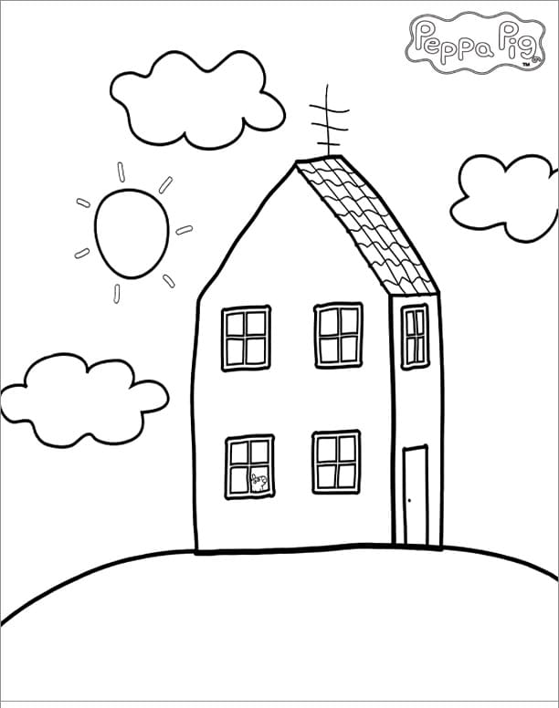 Peppa Pig House Coloring Game Peppa Pig House