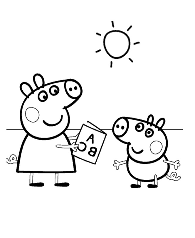 Peppa Pig Learning Coloring Game Peppa Pig Learning