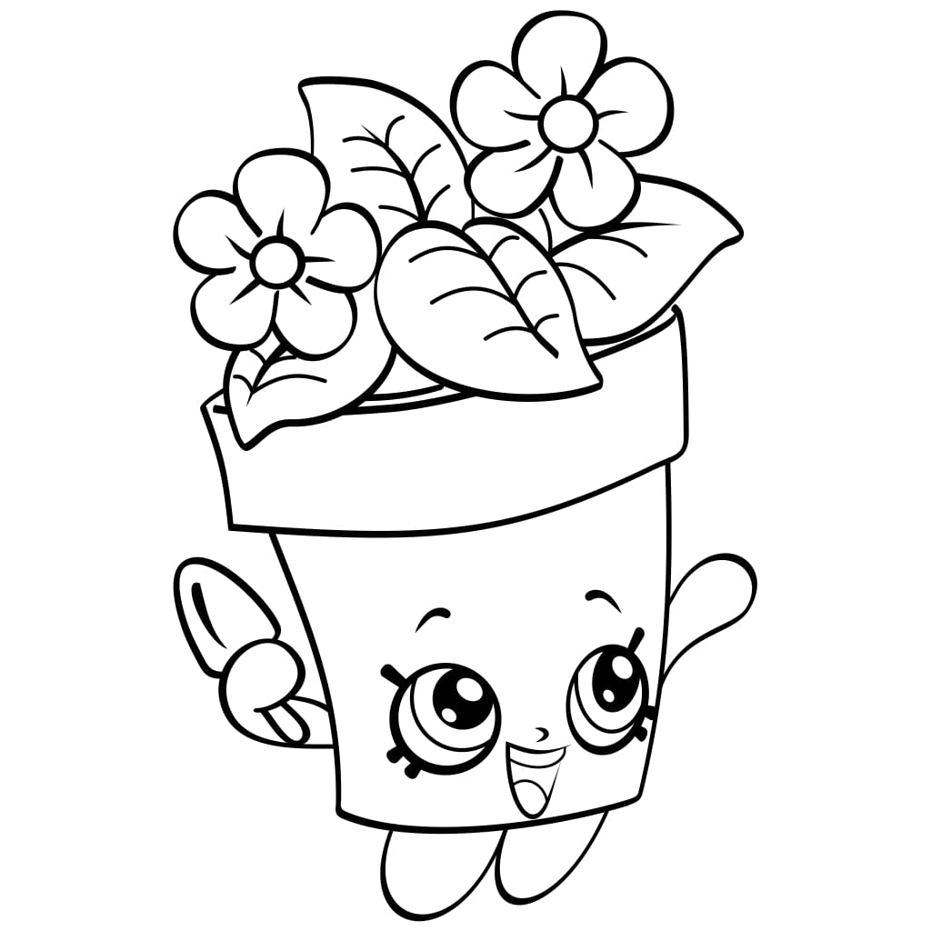 Peta Plant Shopkin Coloring Game Peta Plant Shopkin
