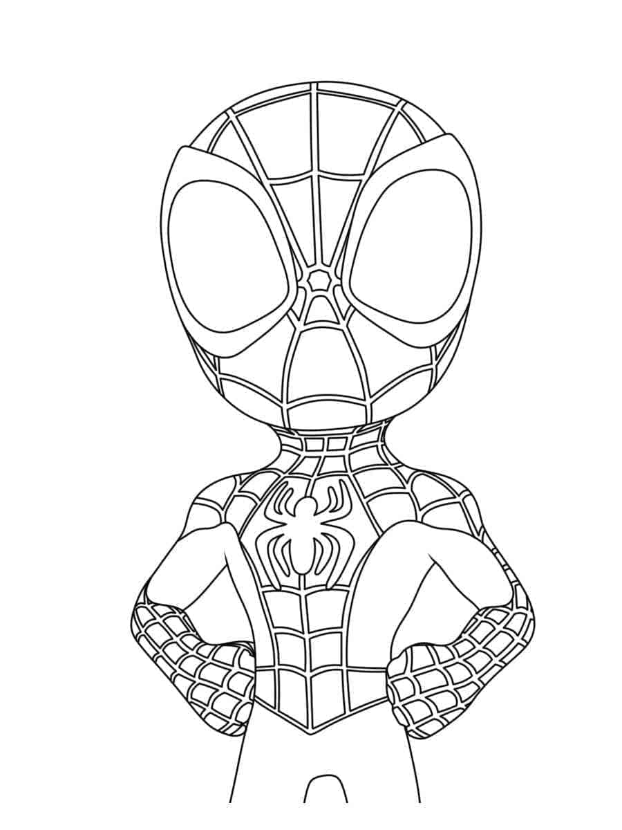 Peter Parker Spidey Coloring - Play Free Coloring Game Online