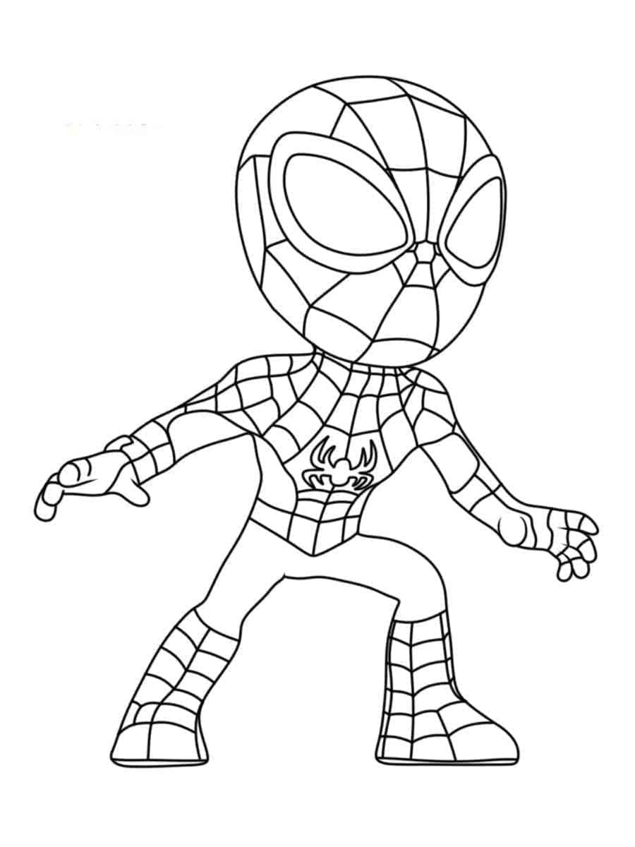 Peter Spidey Coloring - Play Free Coloring Game Online