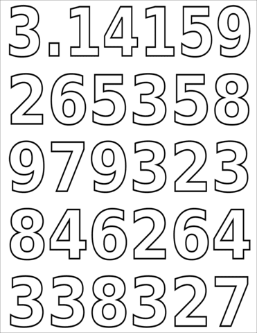 Pi Number Coloring Game Pi Number