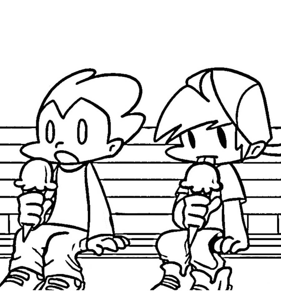 Pico and Boyfriend Eating Ice Cream