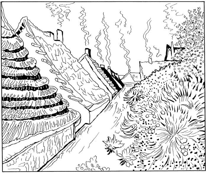 Picture Vincent Van Gogh Coloring Game Picture Vincent Van Gogh