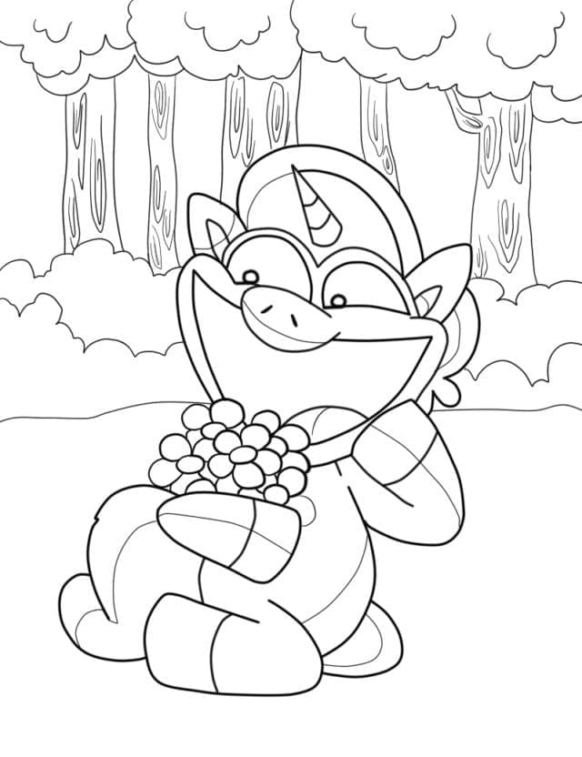 Picture of CraftyCorn Coloring Game Picture of CraftyCorn