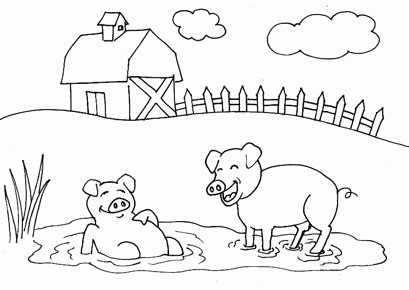 Pig Farm Coloring Game Pig Farm