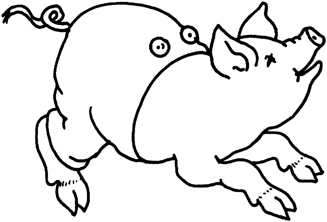 Pig Running Coloring Game Pig Running