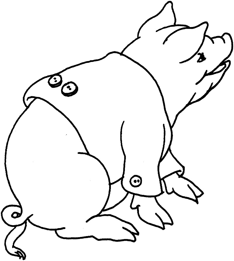 Pig Use Clothes Coloring Game Pig Use Clothes