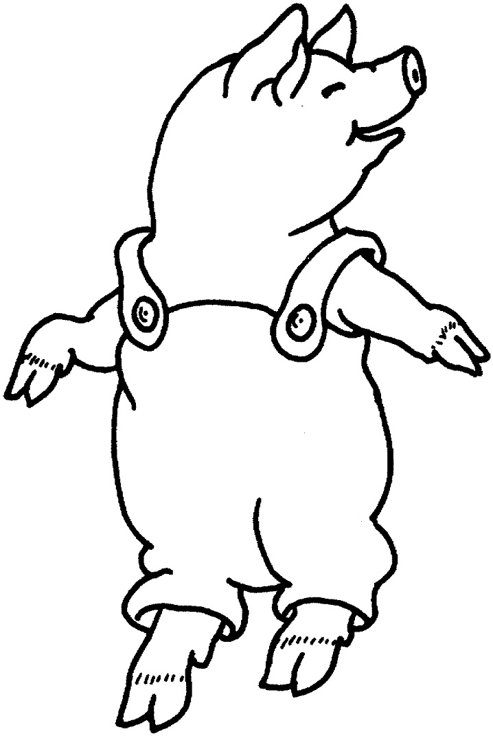 Pig Walking Coloring Game Pig Walking