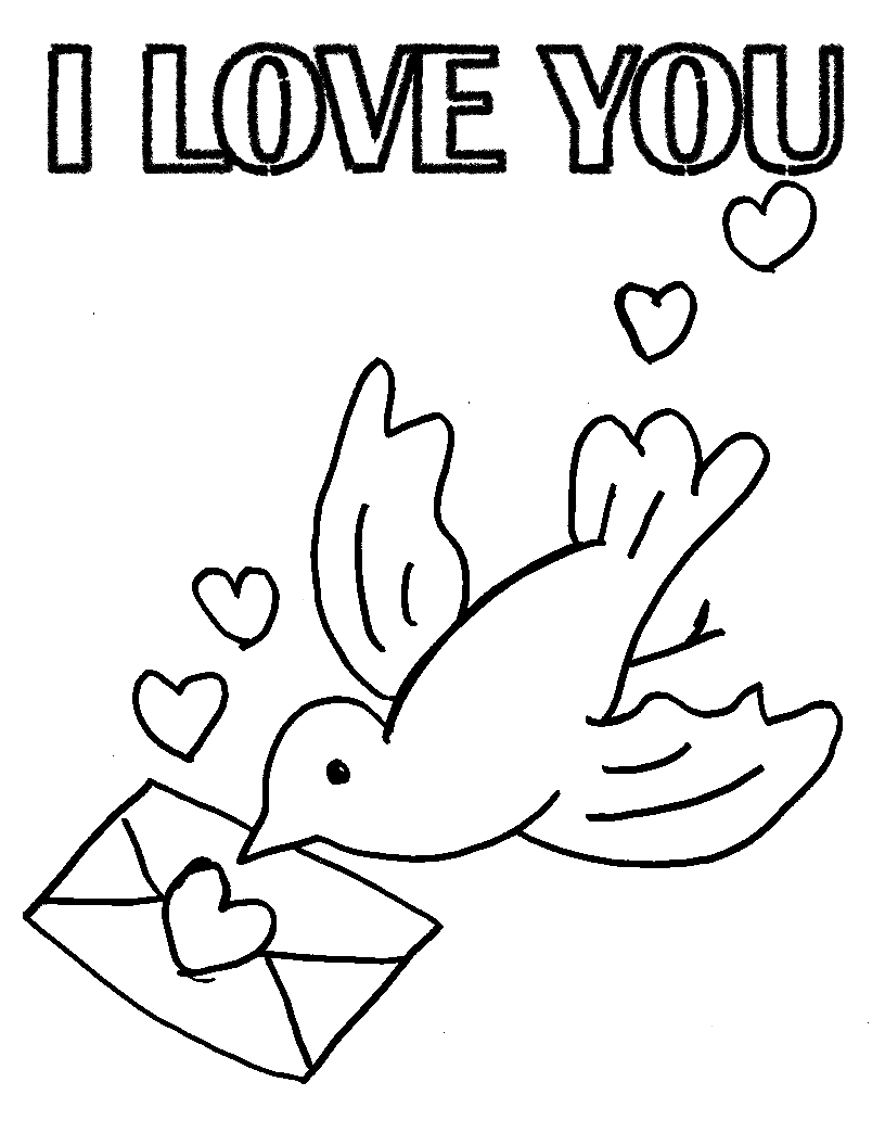 Pigeon with Love Coloring Game Pigeon with Love