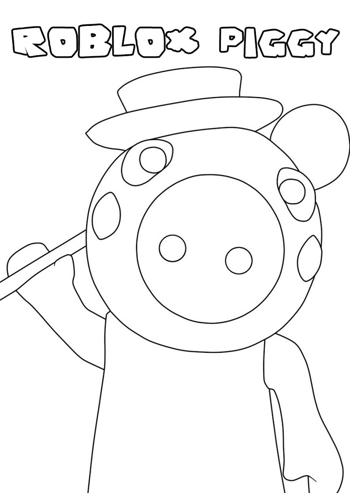 Piggy Roblox 1 Coloring Game Piggy Roblox 1
