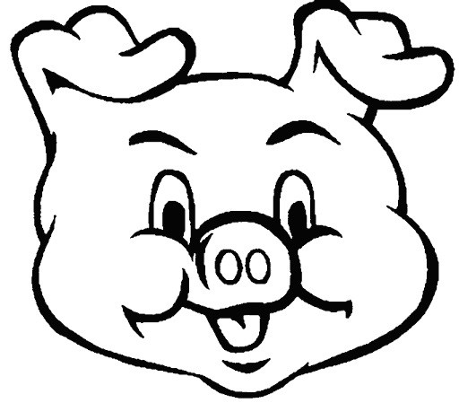 Pig's Funny Face Coloring Game Pig's Funny Face