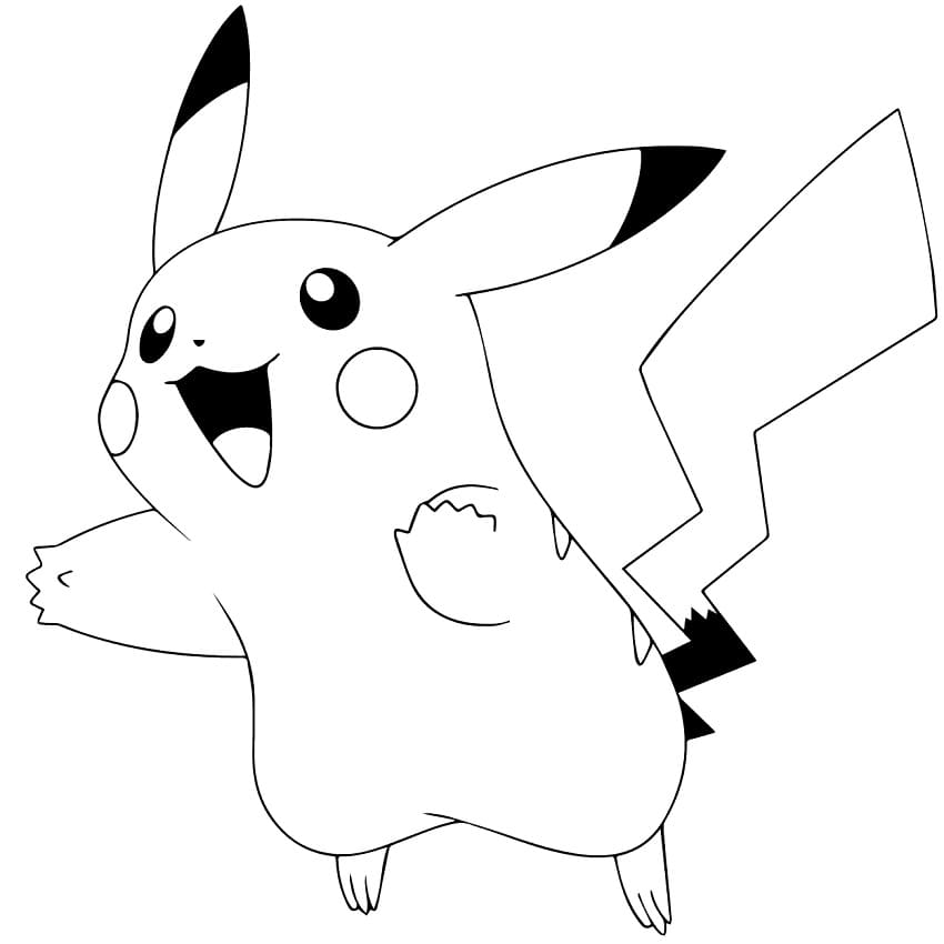 Pikachu Looks Happy