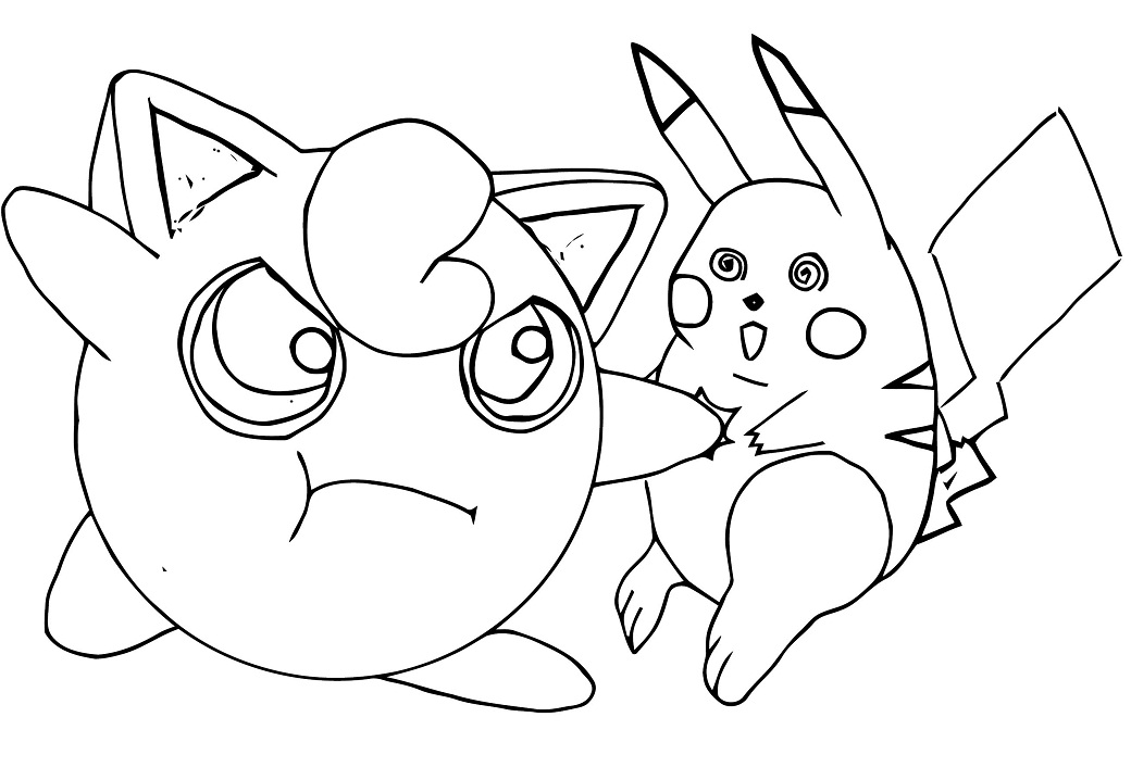 Pikachu and Jigglypuff