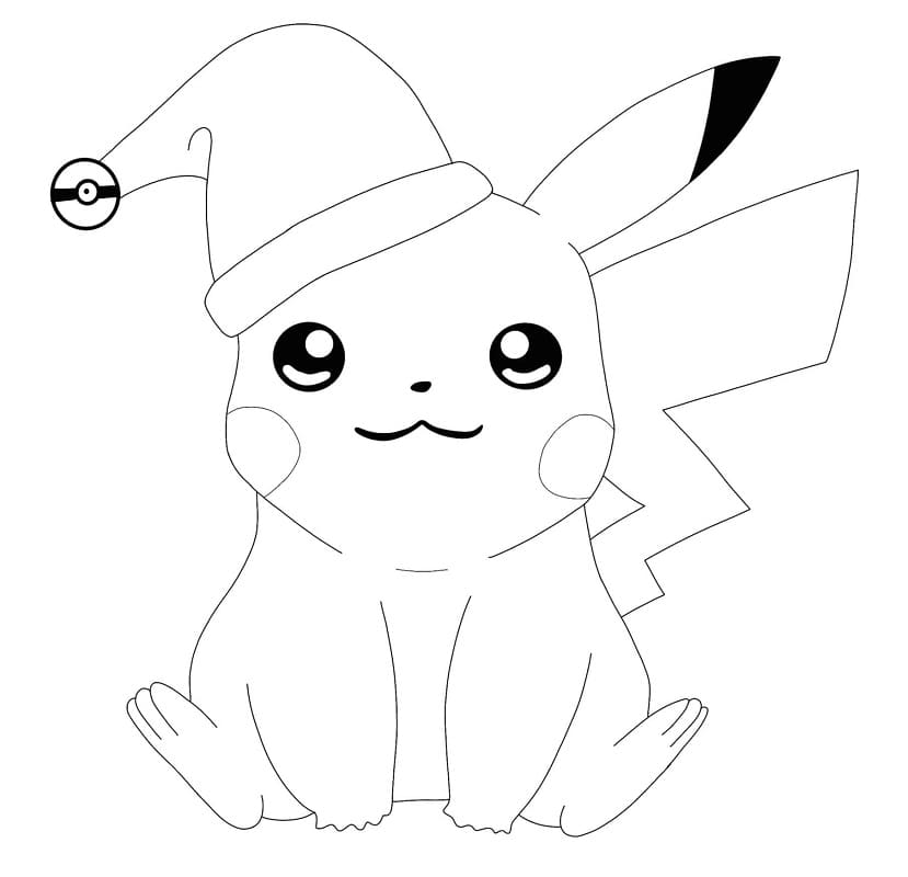 Pikachu with Santa Hat