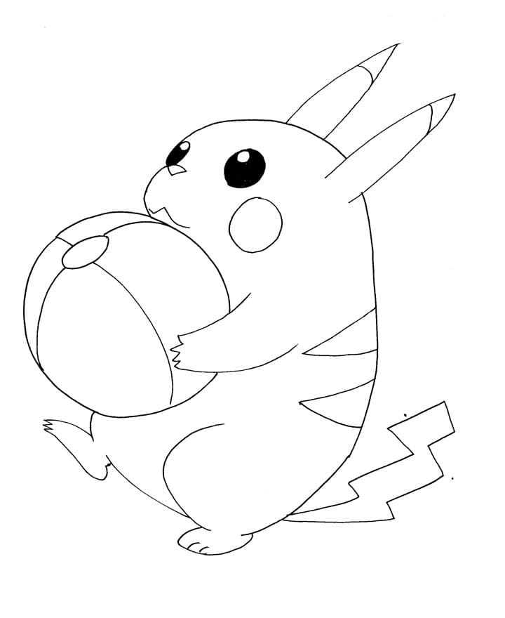 Pikachu with a Ball