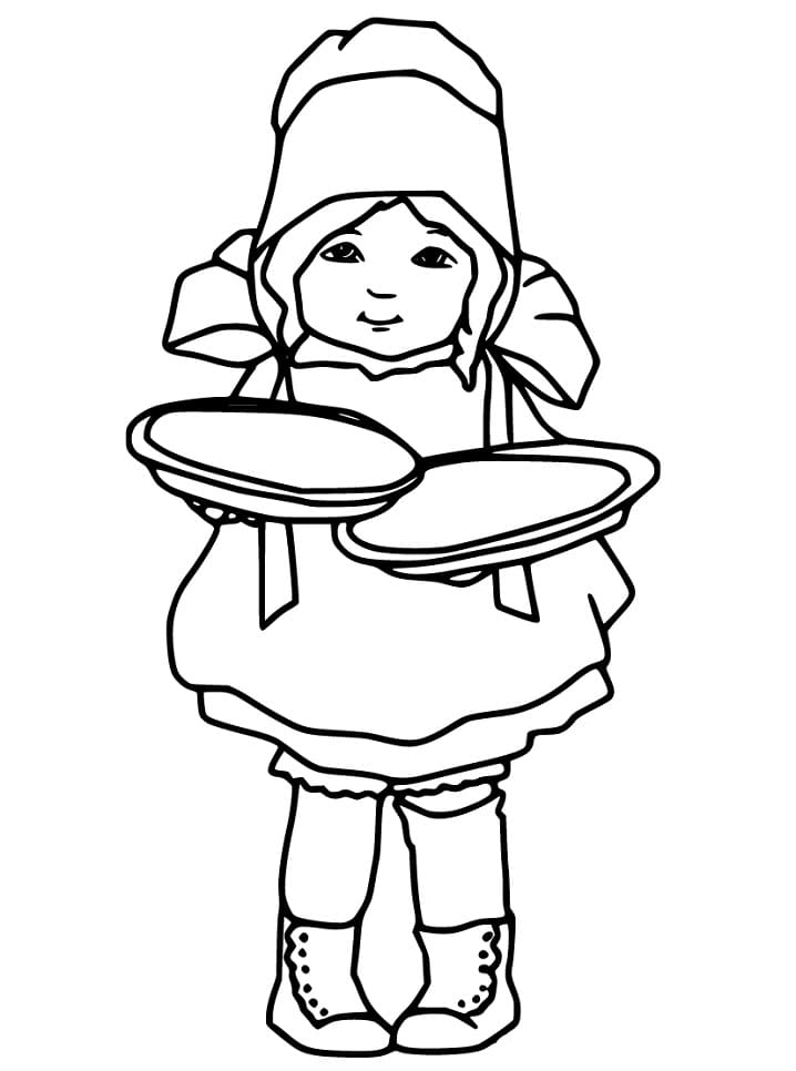 Pilgrim Girl and Pies