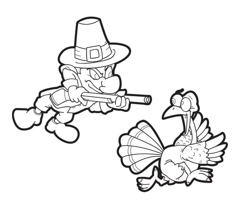 Pilgrim and Turkey