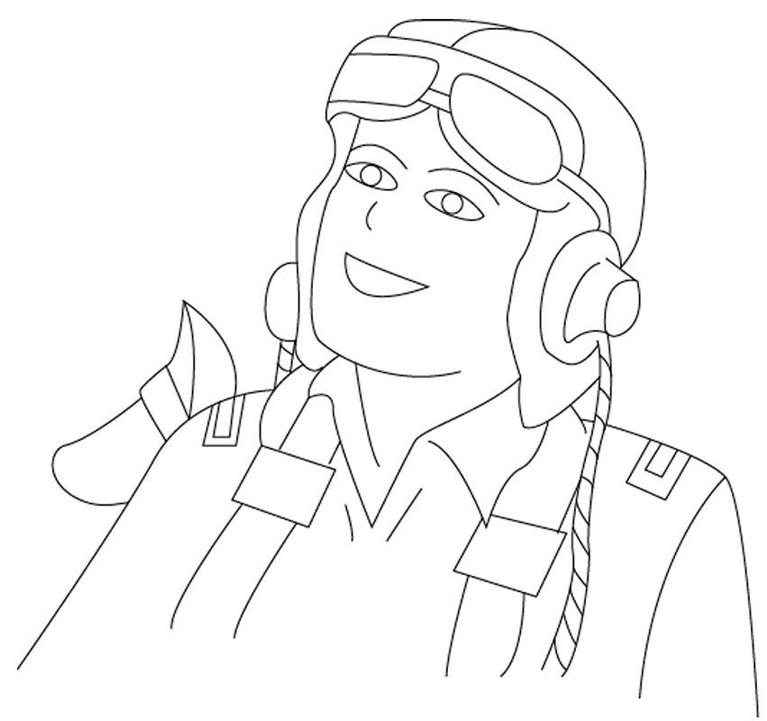 Pilot 9 Coloring - Play Free Coloring Game Online