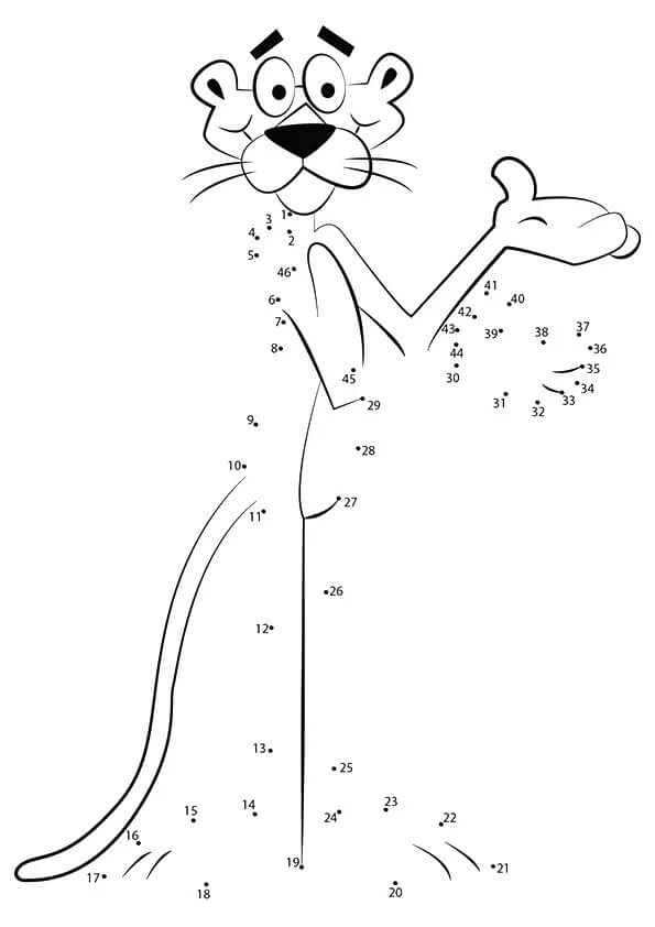 Pink Panther Dot To Dot