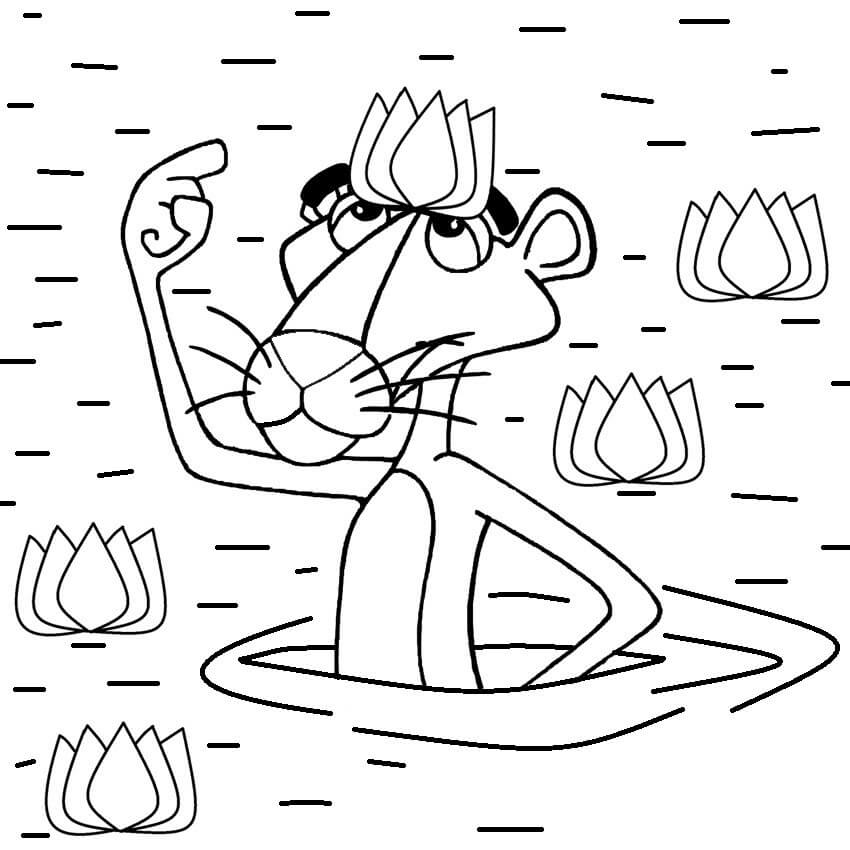 Pink Panther and lily Pad