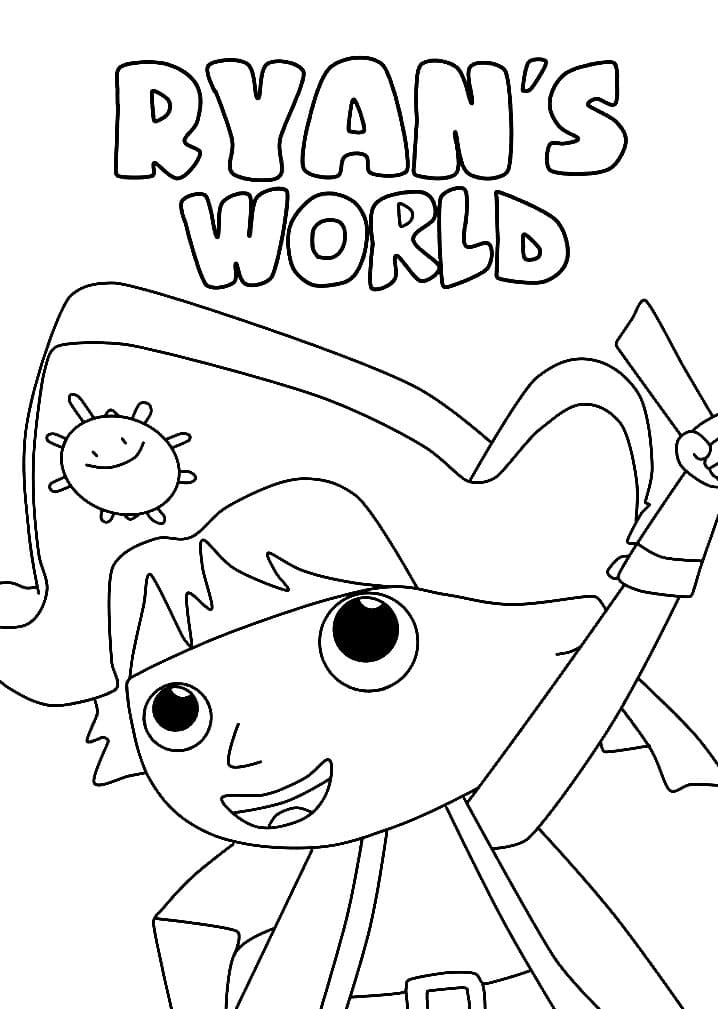 Pirate Game Ryan's World Coloring Game Pirate Game Ryan's World