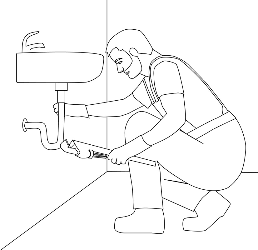 Plumber Working