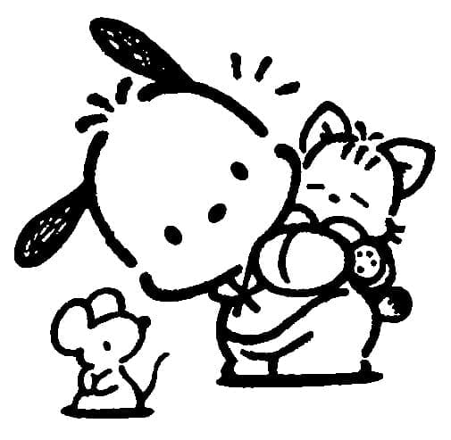 Pochacco from Sanrio Coloring Game Pochacco from Sanrio