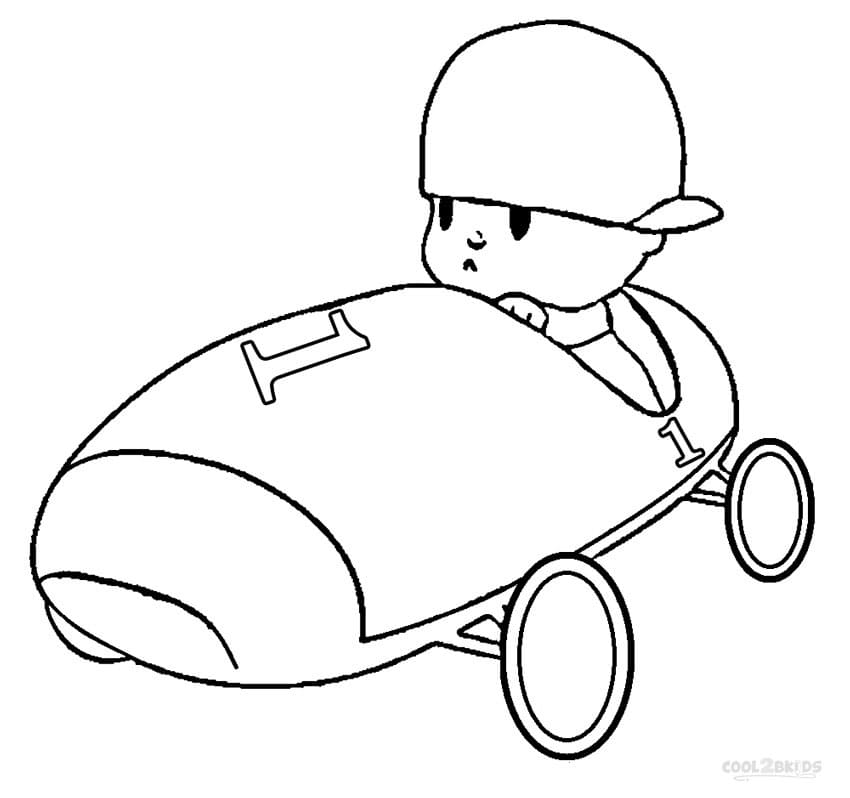 Pocoyo Driving Coloring Game Pocoyo Driving