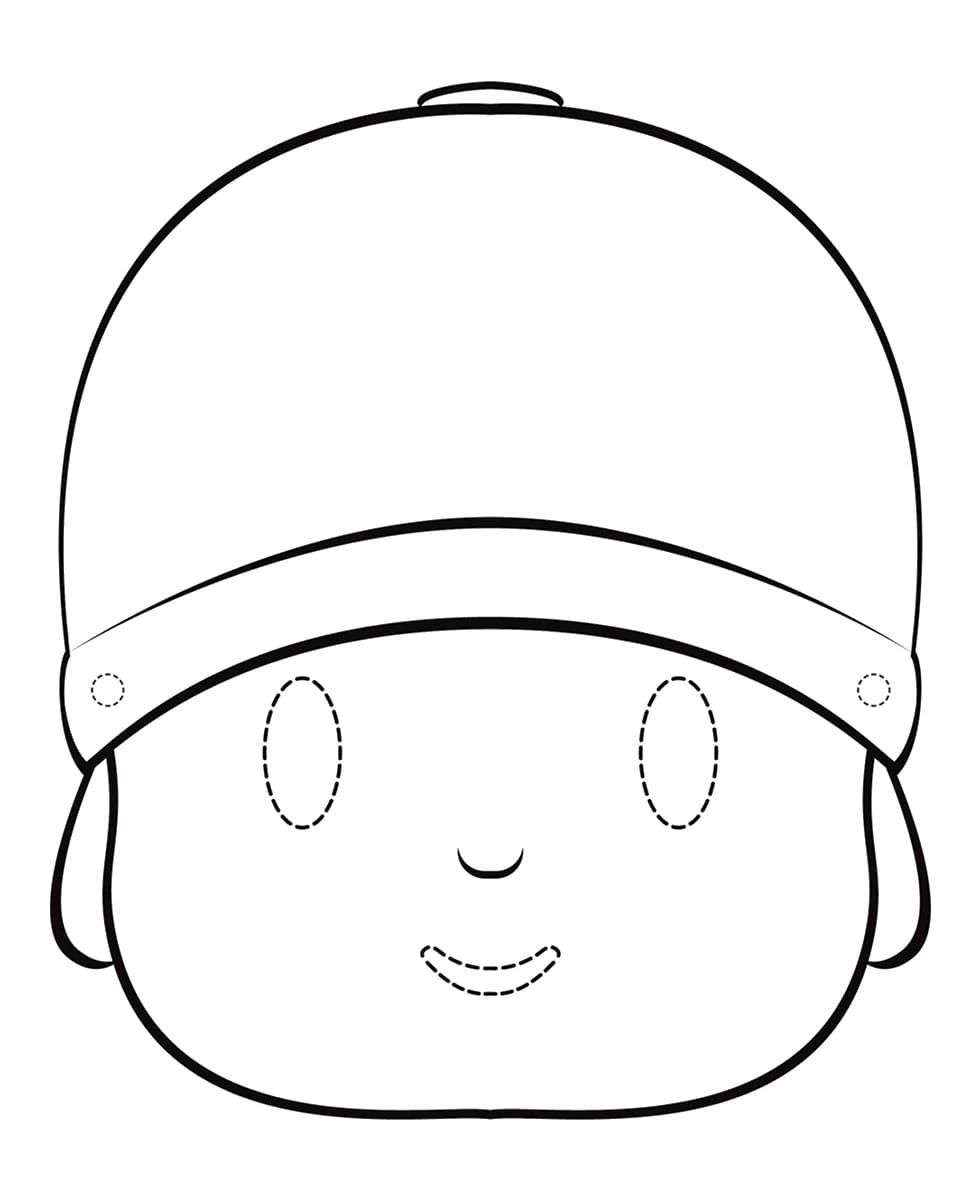 Pocoyo Mask Coloring Game Pocoyo Mask