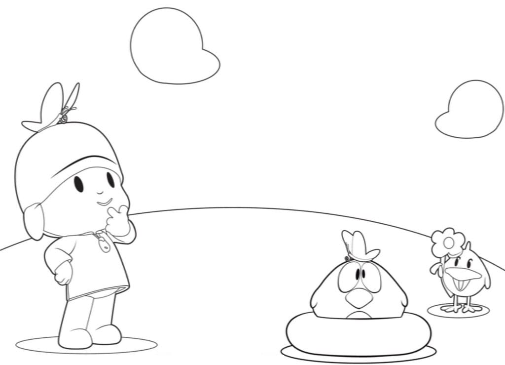 Pocoyo and Friends 6 Coloring Game Pocoyo and Friends 6