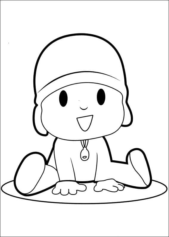 Pocoyo is Happy Coloring Game Pocoyo is Happy