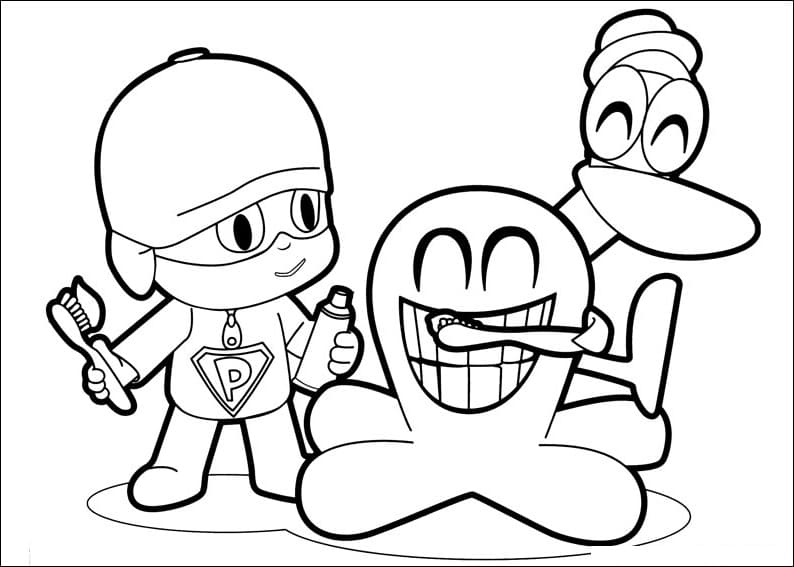 Pocoyo's Friends Coloring Game Pocoyo's Friends