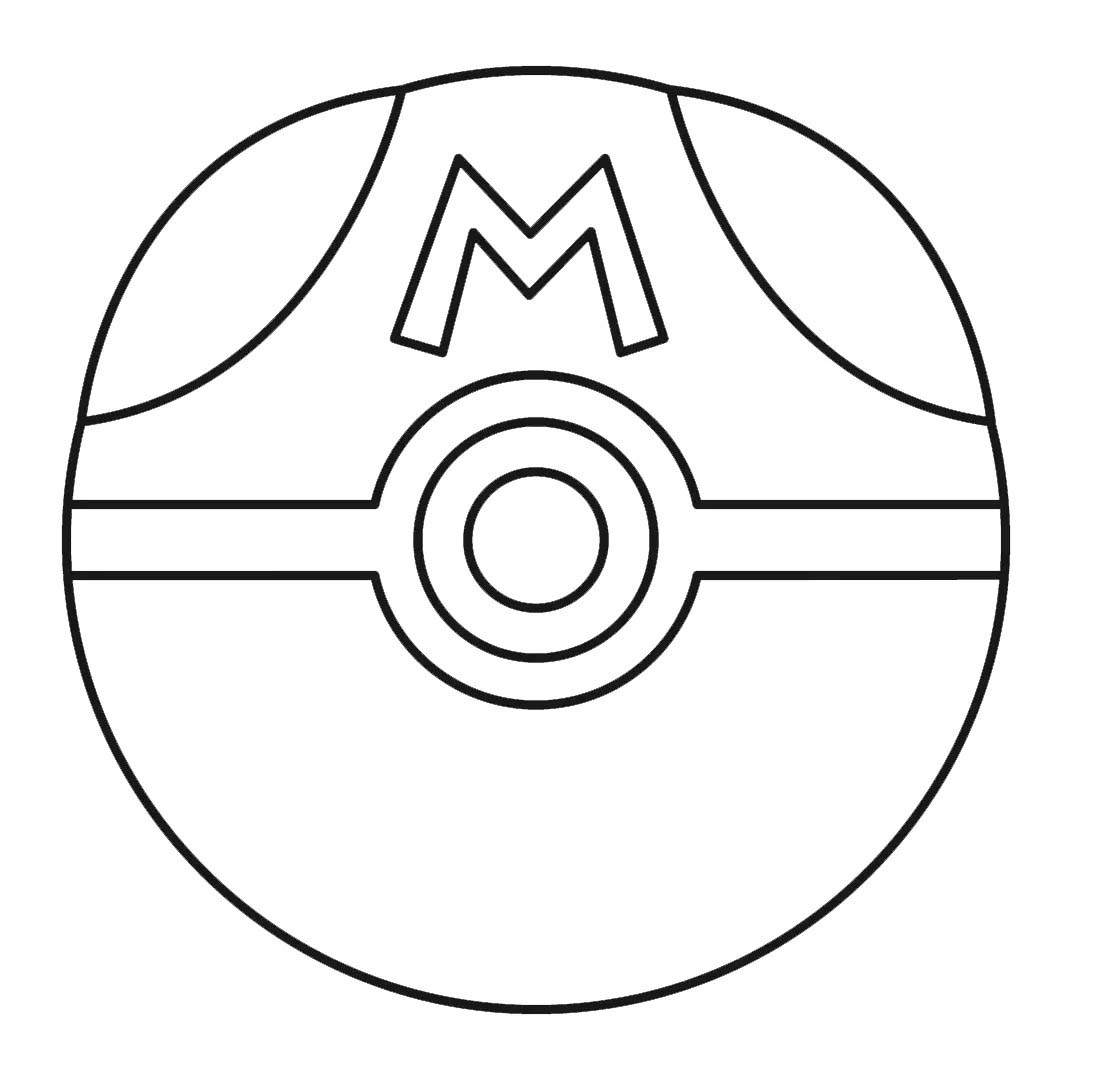 Pokeball Free Printable