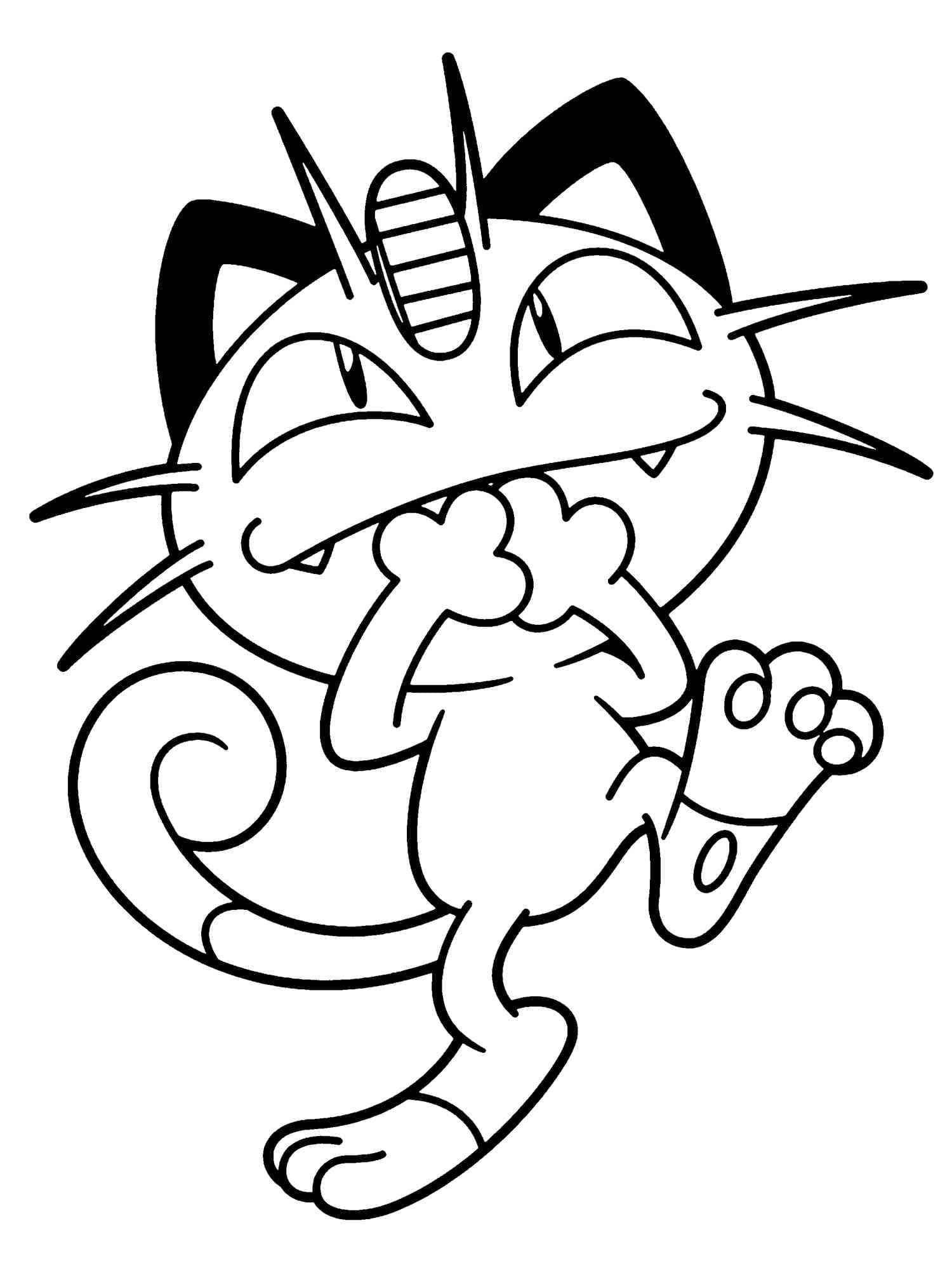 Pokemon Meowth Coloring Game Pokemon Meowth