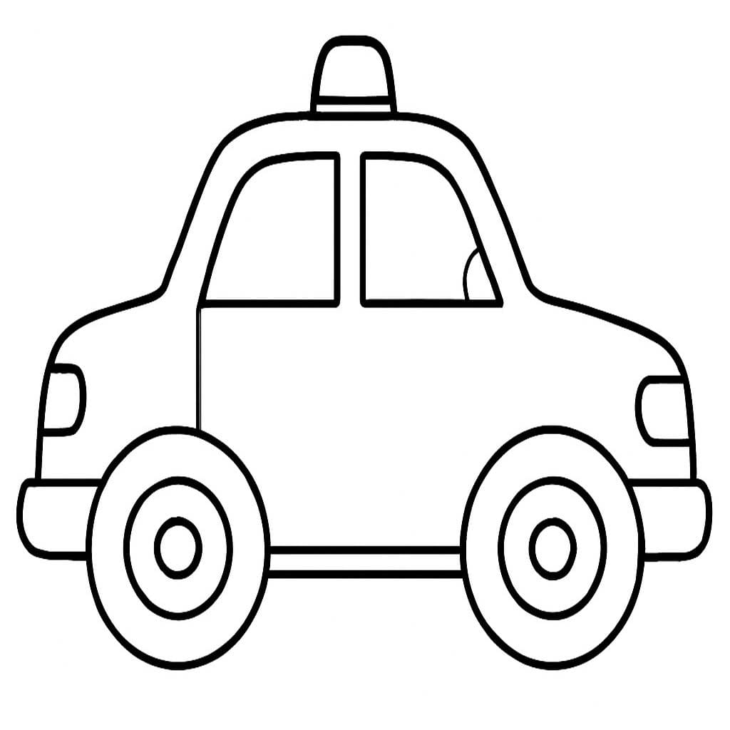 Police Car Printable For Kids