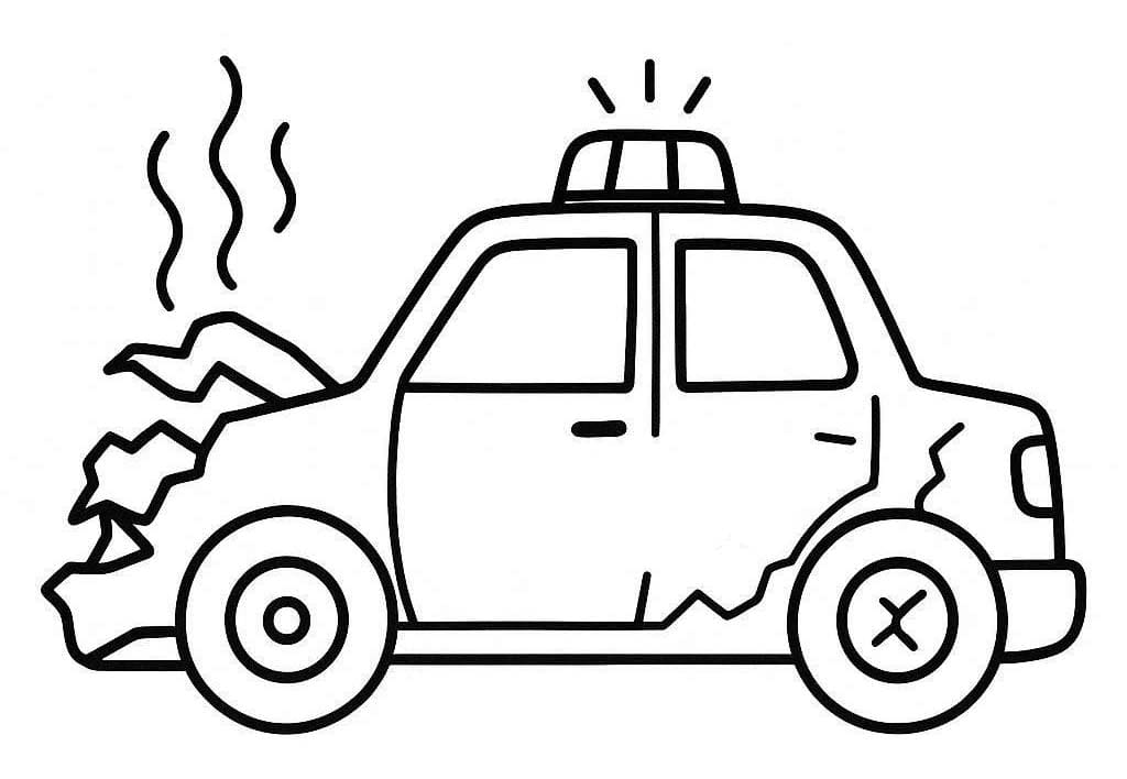 Police Car Simple For Kids