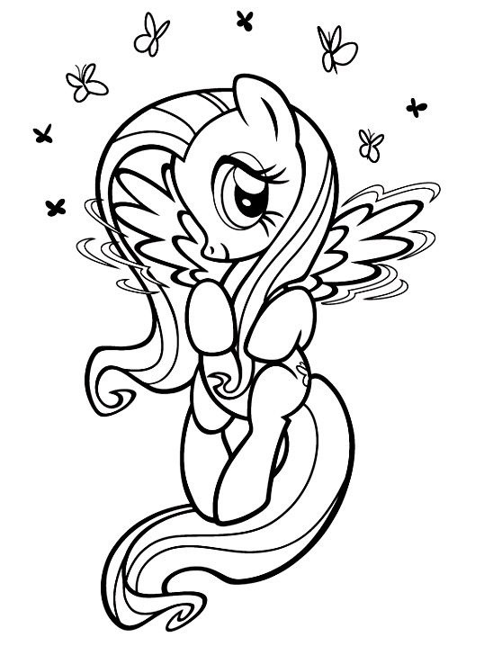 Pony Fluttershy 2 Coloring Game Pony Fluttershy 2