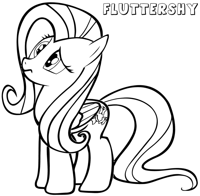 Pony Fluttershy 4 Coloring Game Pony Fluttershy 4