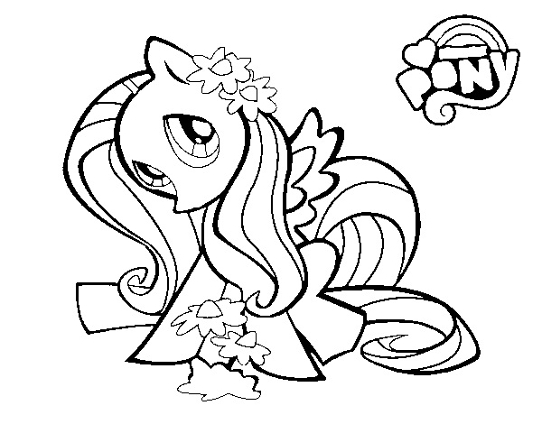 Pony Fluttershy Coloring Game Pony Fluttershy
