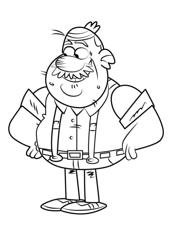 Pop-Pop from Loud House Coloring Game Pop-Pop from Loud House