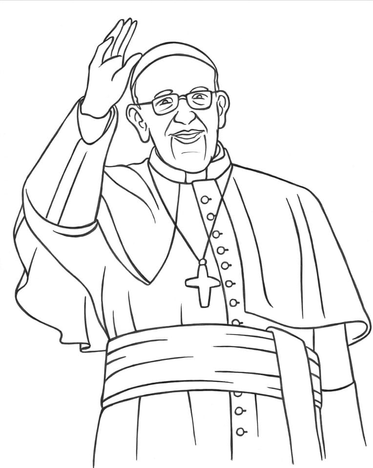 Pope Francis from Argentina Coloring Game Pope Francis from Argentina