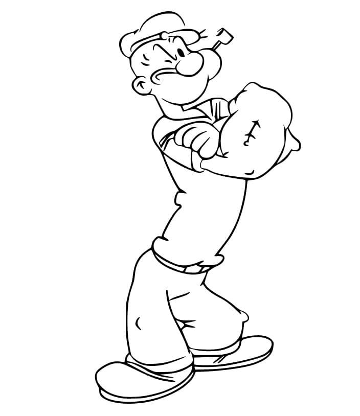 Popeye the Sailor Coloring Game Popeye the Sailor