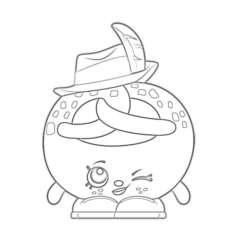 Poppa Pretzel Shopkin Coloring Game Poppa Pretzel Shopkin