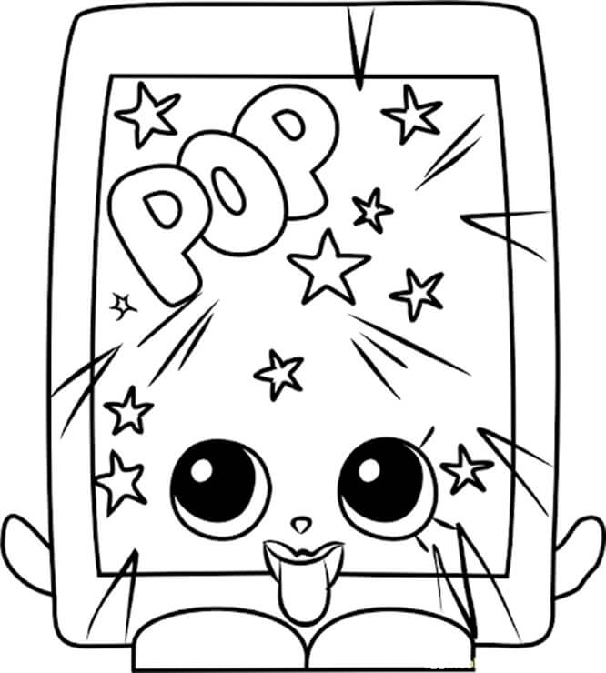 Poprock Shopkins Coloring Game Poprock Shopkins