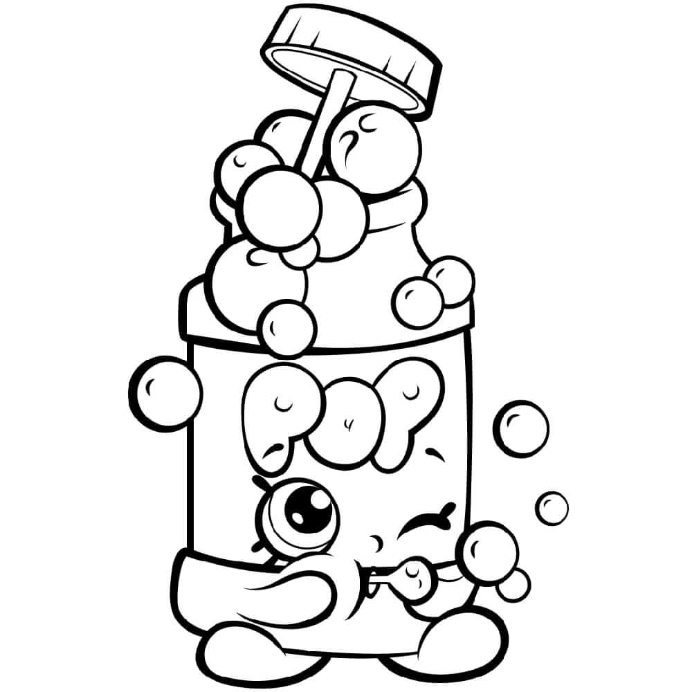 Pops Bubble Blower Shopkin Coloring Game Pops Bubble Blower Shopkin